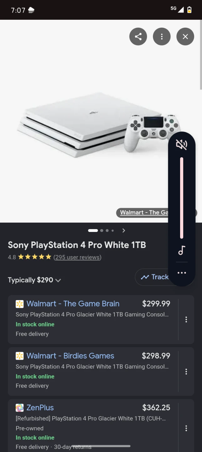 Sony PlayStation 4 Pro White 1TB Console