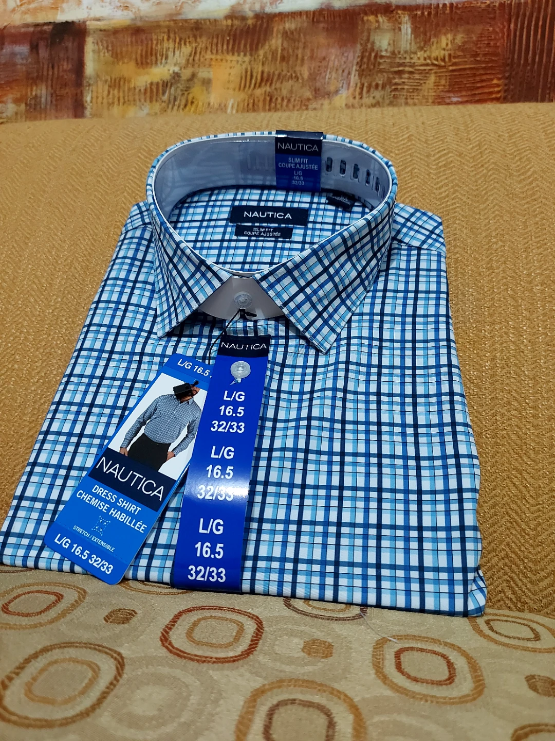 New Nautica Slim Fit Dress Shirt - Size 16.5 32/33