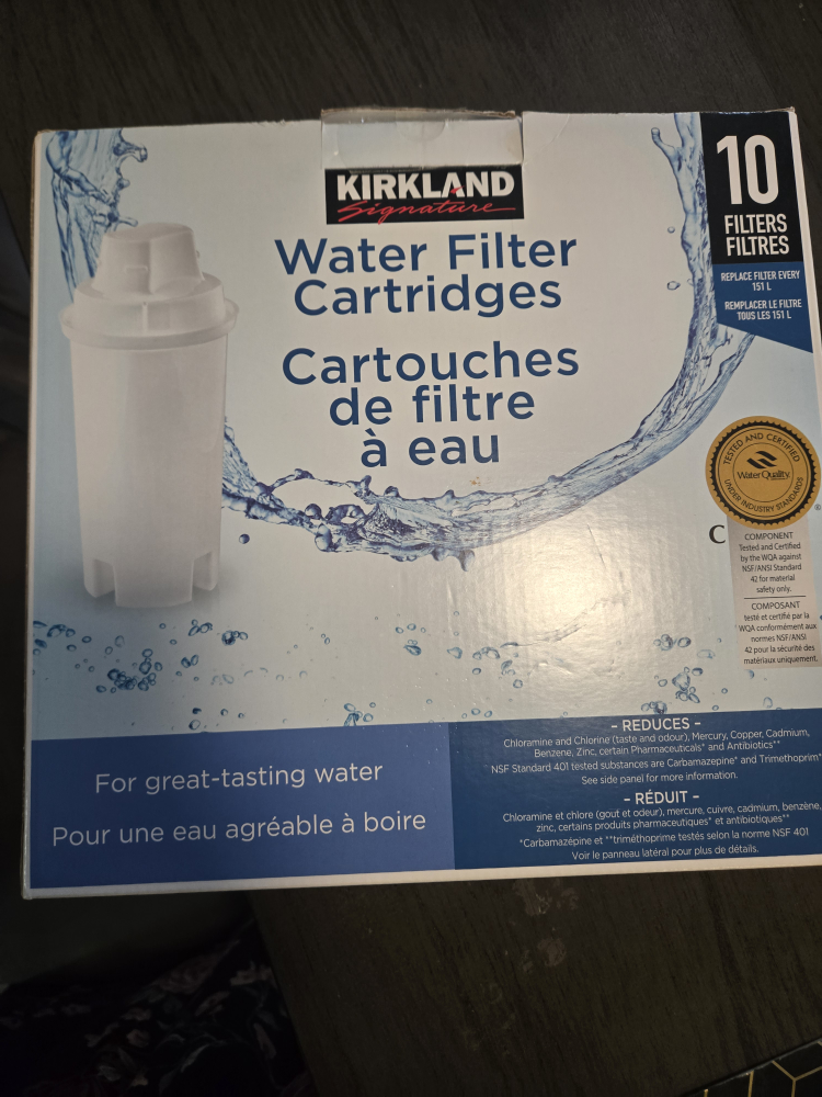 Kirkland Signature Water Filter Cartridges 10 Pack