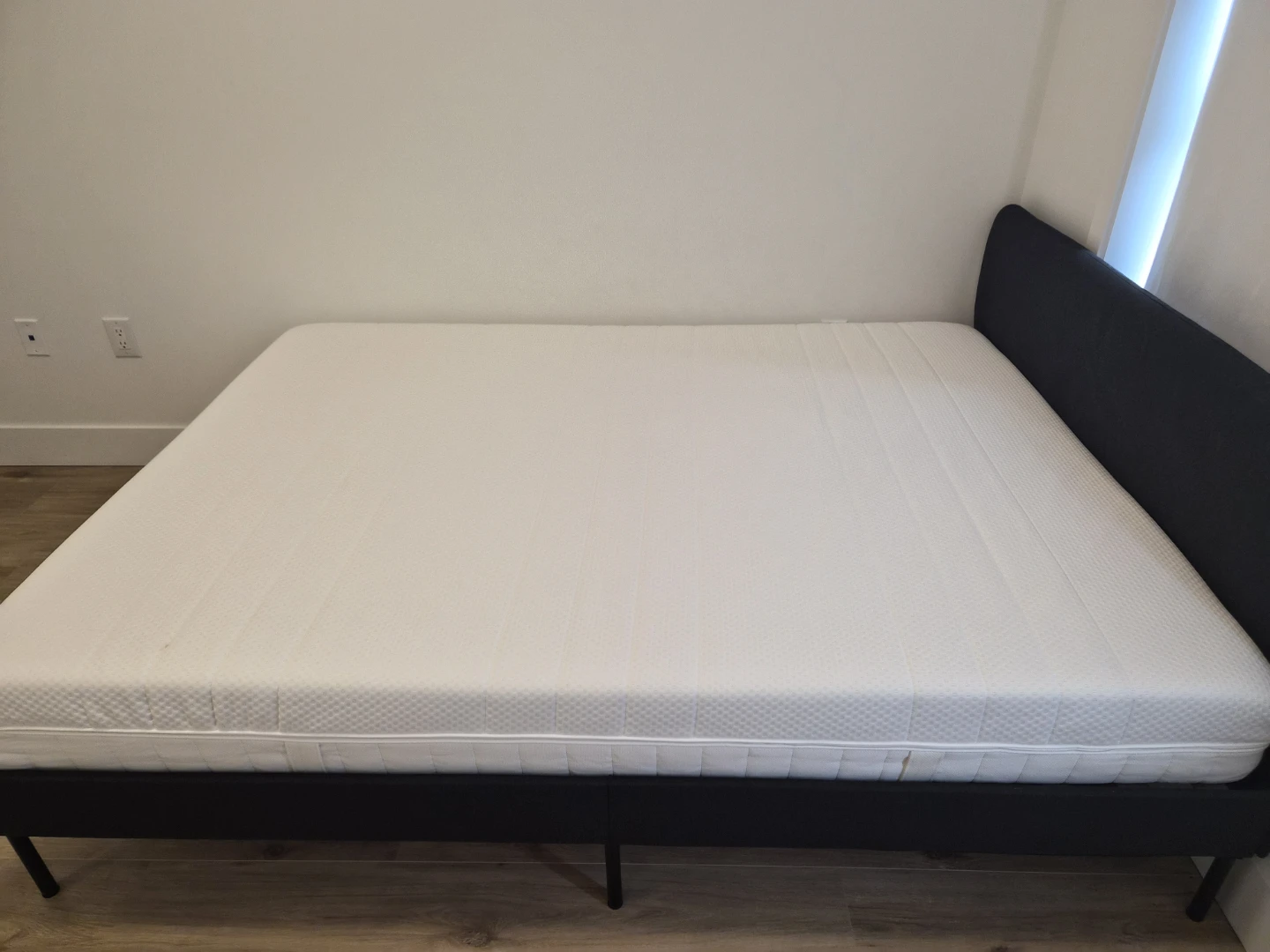 IKEA Queen Bed Frame and Foam Mattress - photo 4