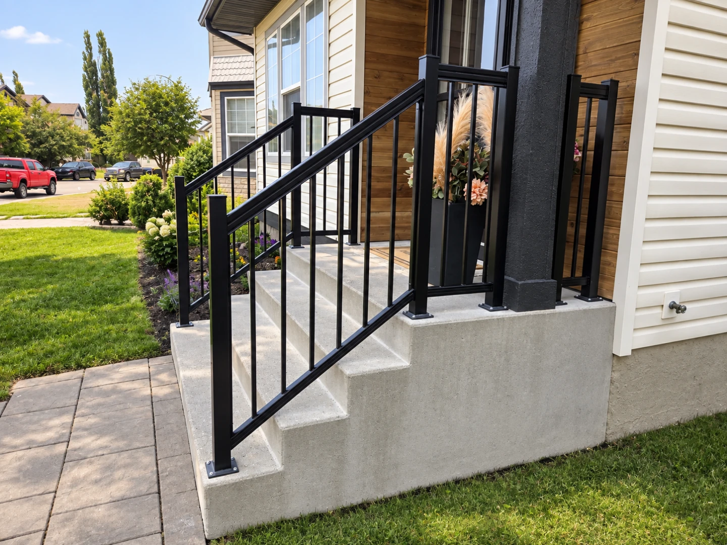 Aluminum railing