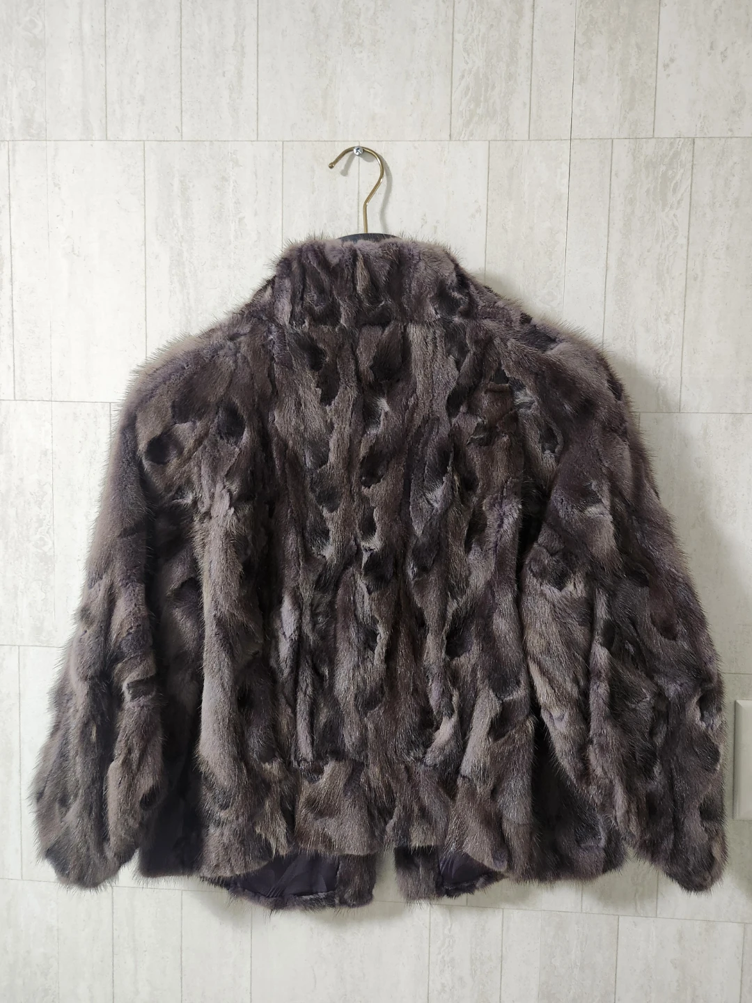 Purple real mink jacket - photo 5