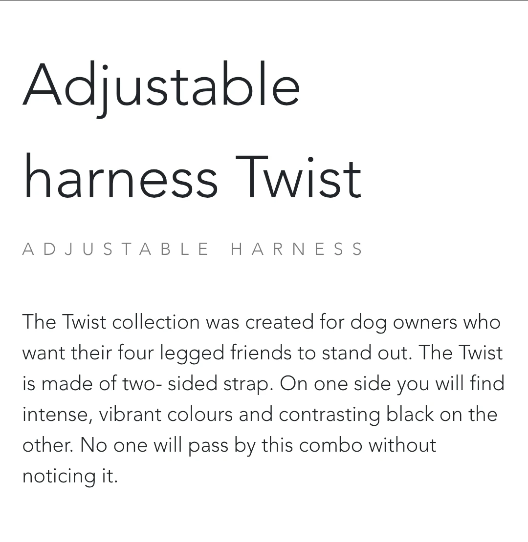 Amiplay Casual Twist Dog Harness Large - photo 2