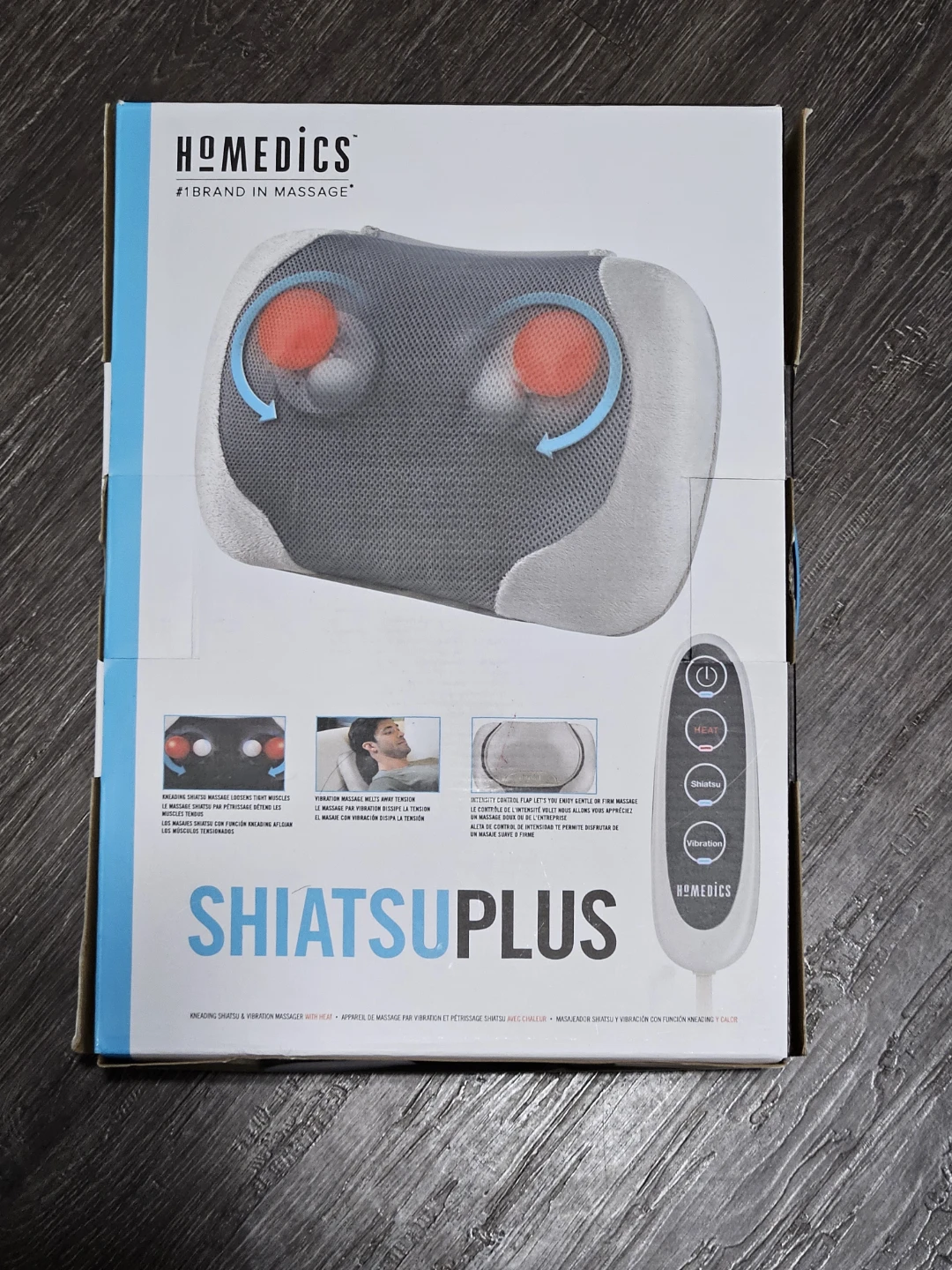 NEW HoMedics Shiatsu Plus Massage Pillow