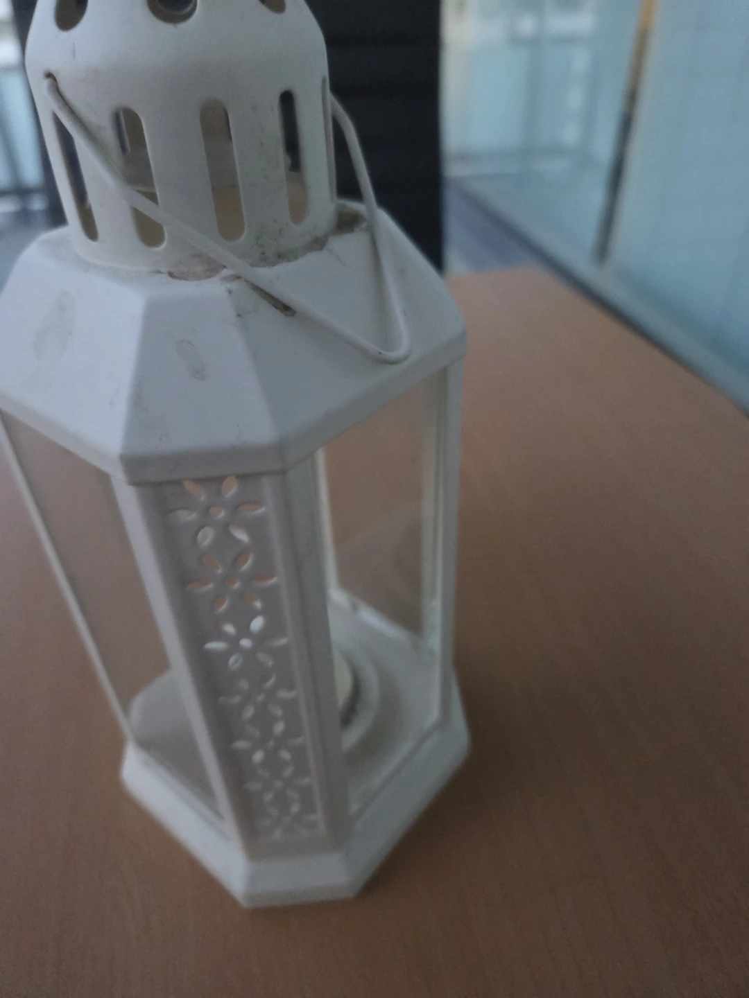 IKEA Borrby White Candle Lantern - photo 2