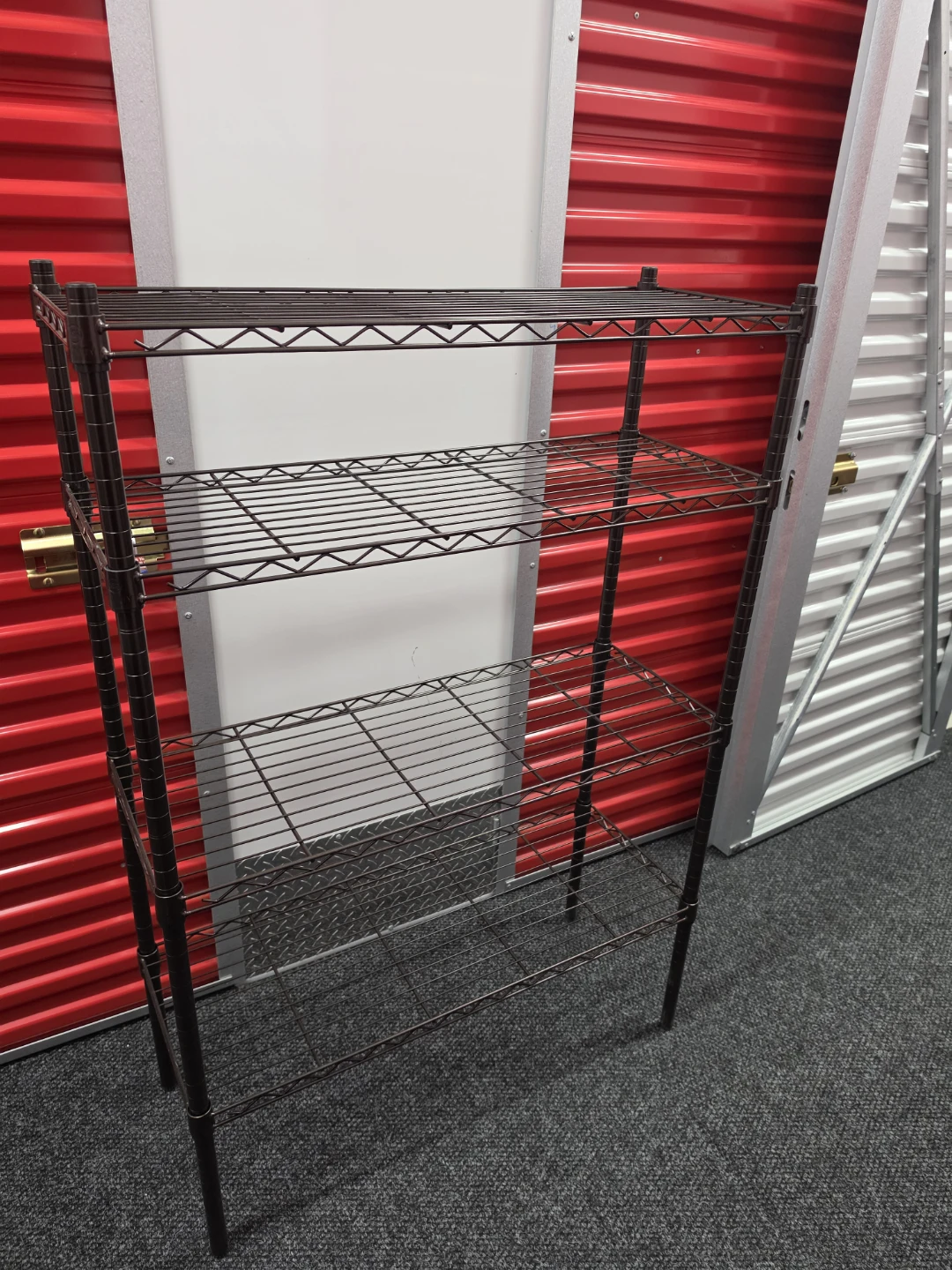 4-Tier Bronze Metal Wire Shelving Unit - photo 3