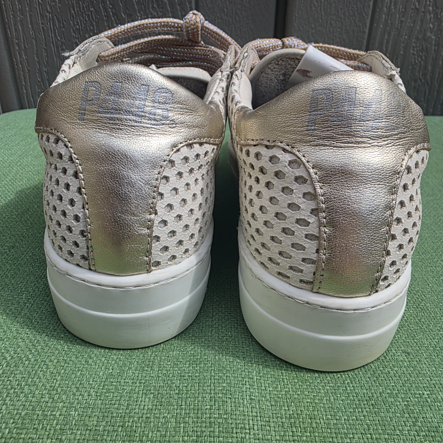 P448  Leather Glitter Sneakers size 36 - photo 3