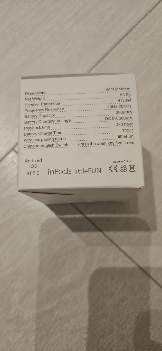 inPods littleFUN Wireless Speaker Black - photo 2