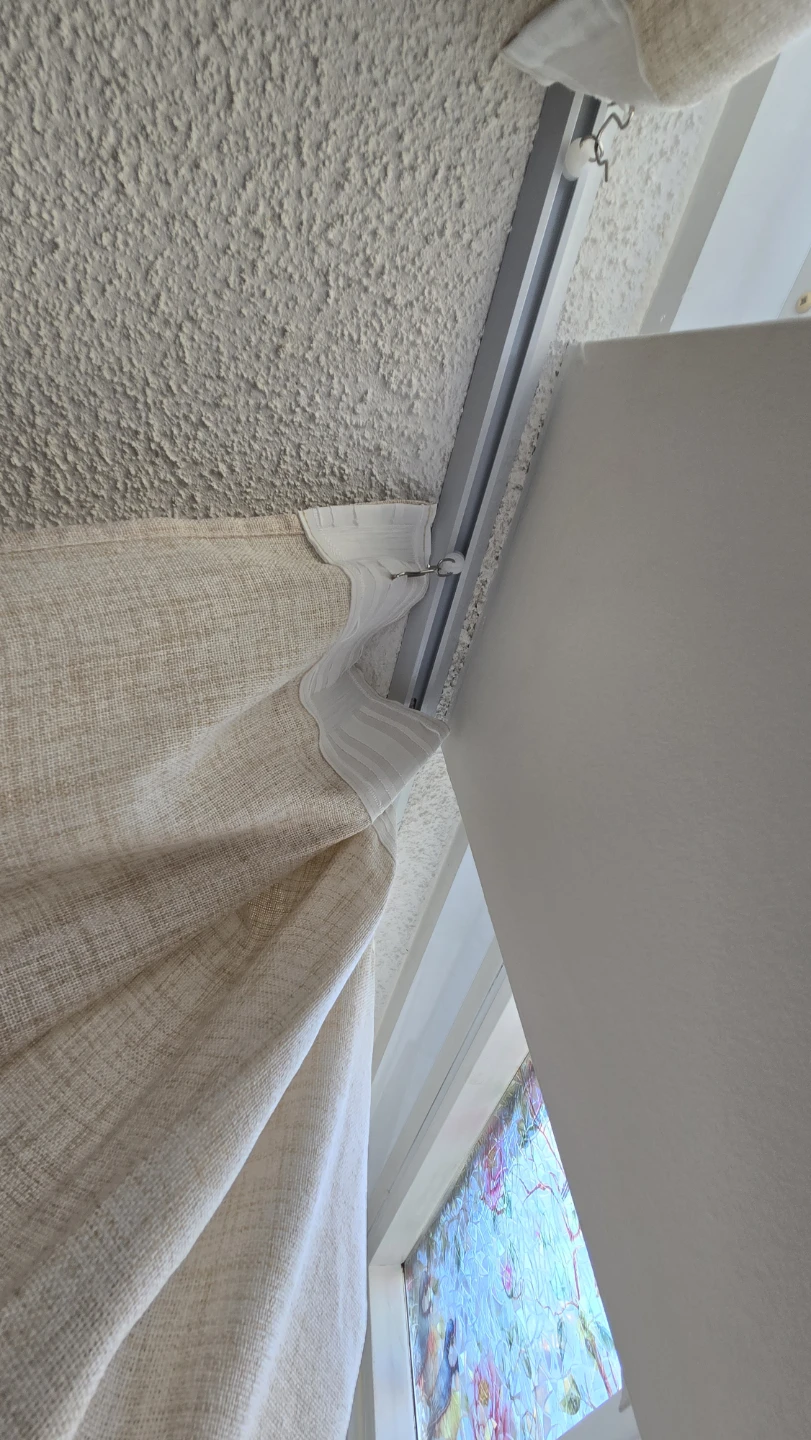 Brand new Set of beige textured curtains - photo 2
