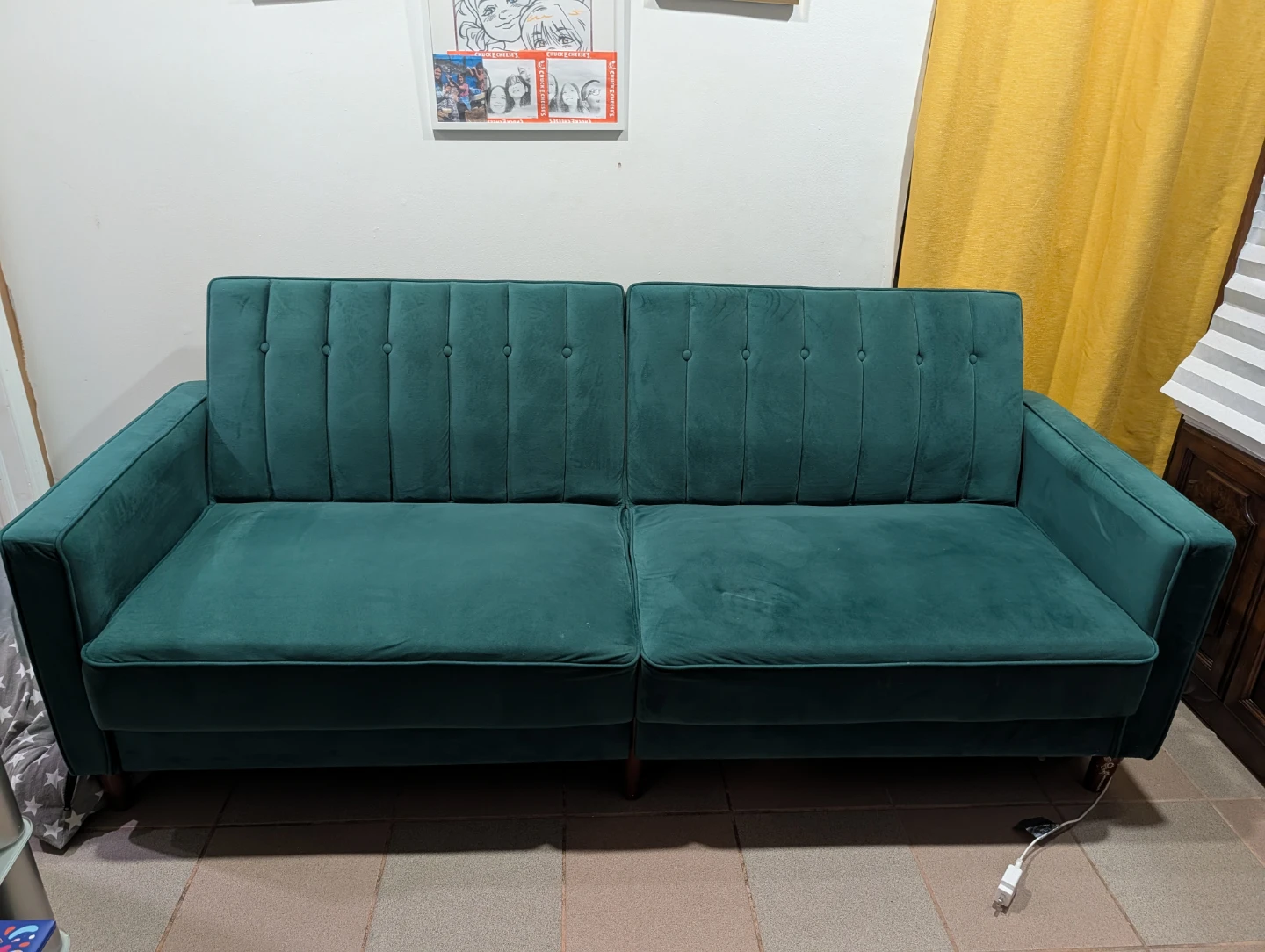 Green Velvet Sofa Bed