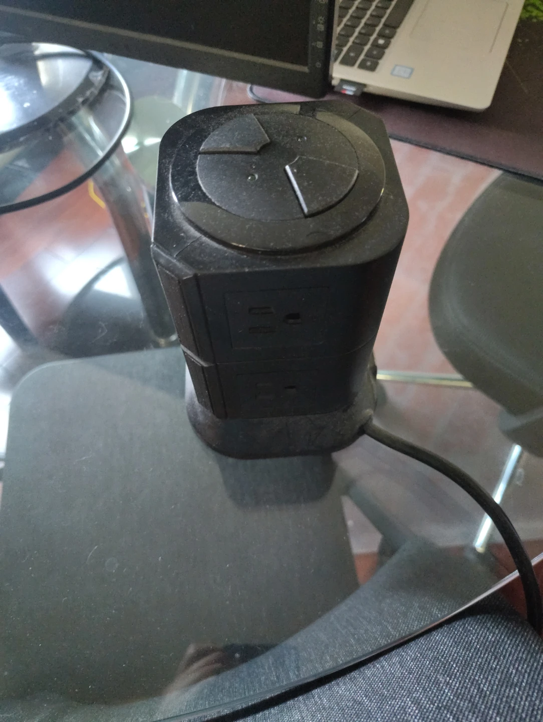 Black tower power bar with multiple outlets 🏈 - photo 2
