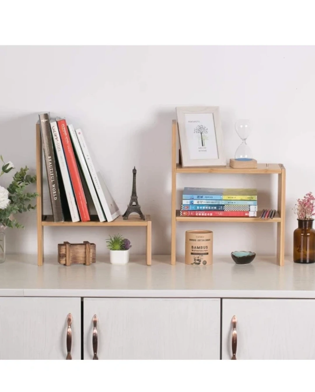 Adjustable Bamboo storage shelf - photo 4