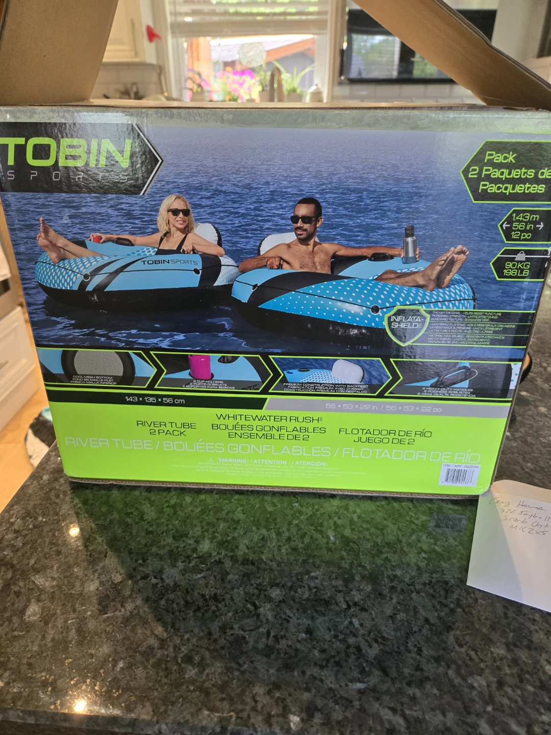 TOBIN SPORT White Water Rush River Tube 2 Pack