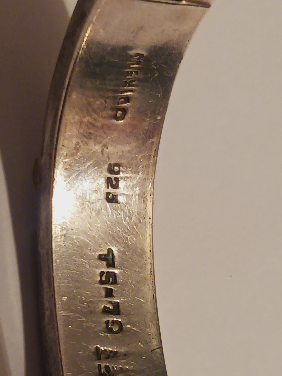 Taxco Mexico 925  Signed Solid Heavy Sterling Silver Bracelet - photo 4