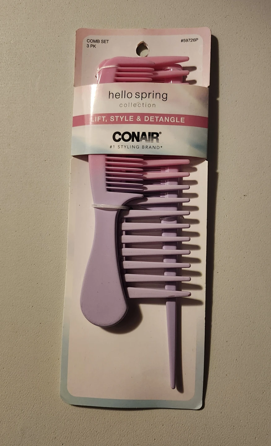 Conair Hello Spring 3-Piece Comb Set 🏈