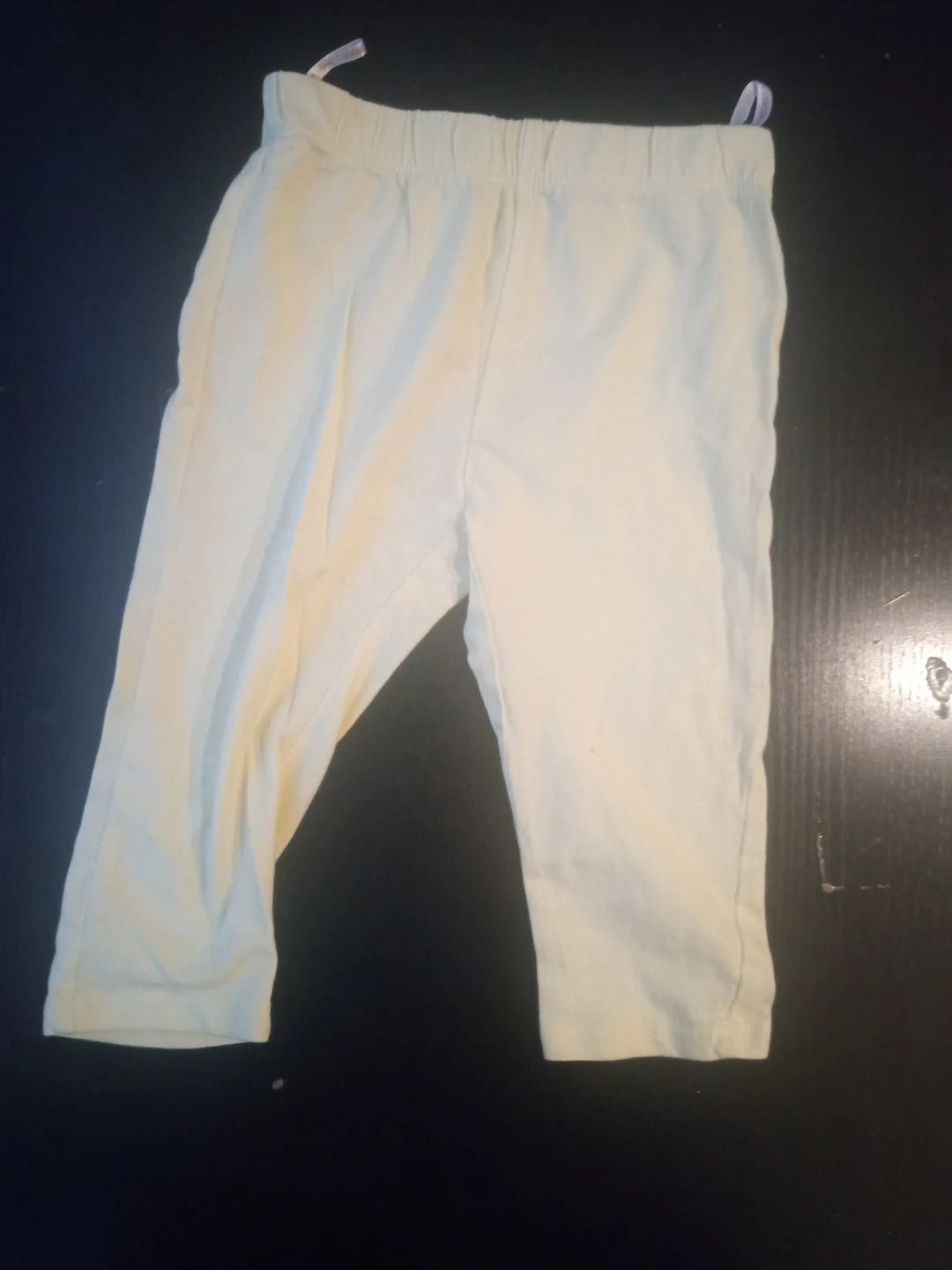 Juniors Baby Pink Ribbed Leggings