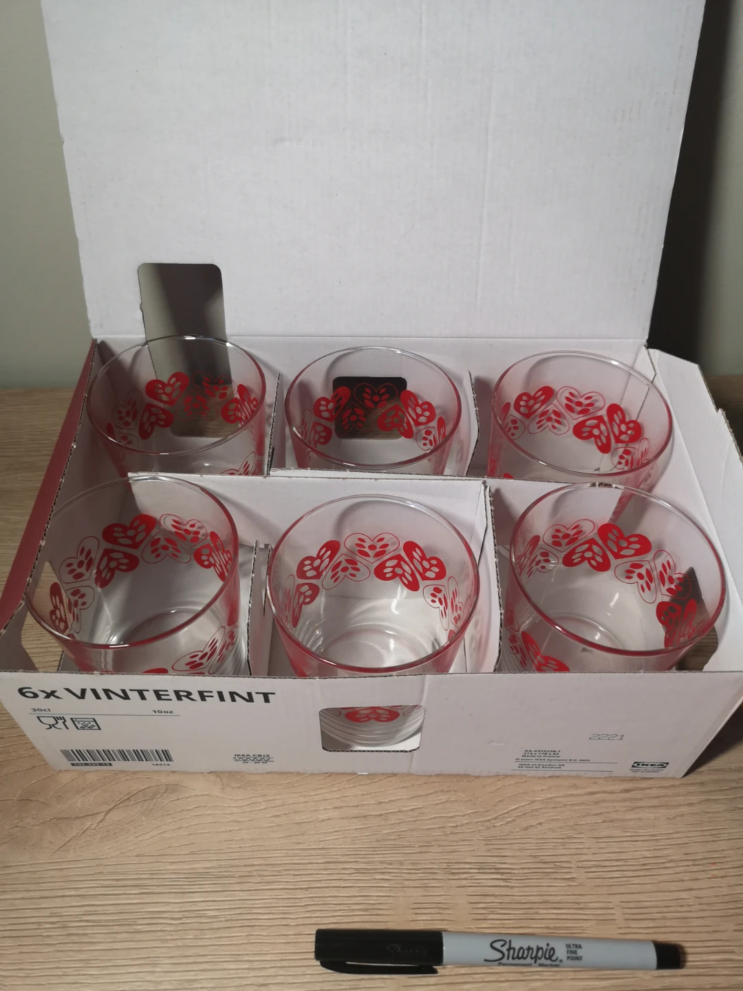 IKEA VINTERFINT Glasses - Set of 6