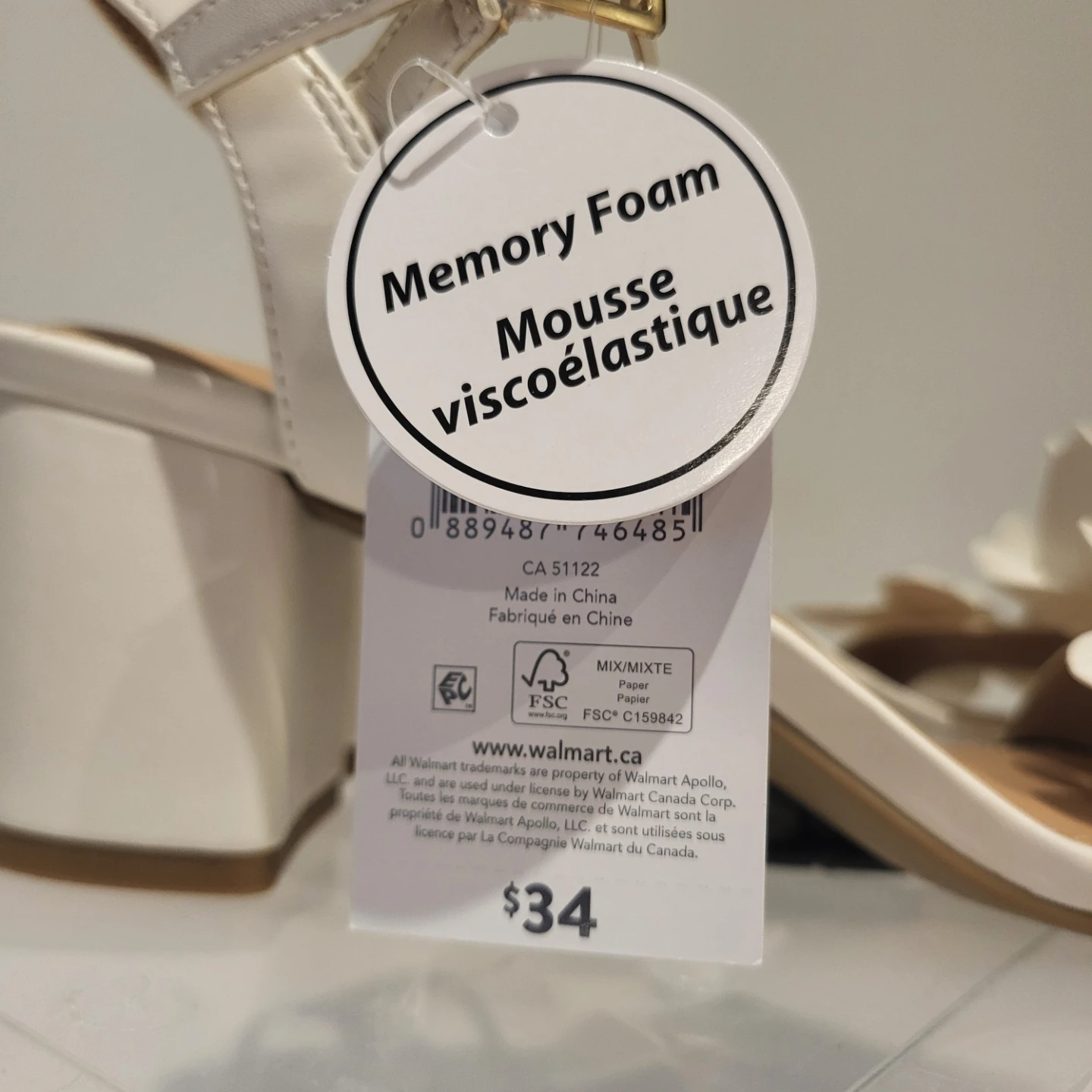 Time and Tru White Flower Heeled Sandals - photo 4