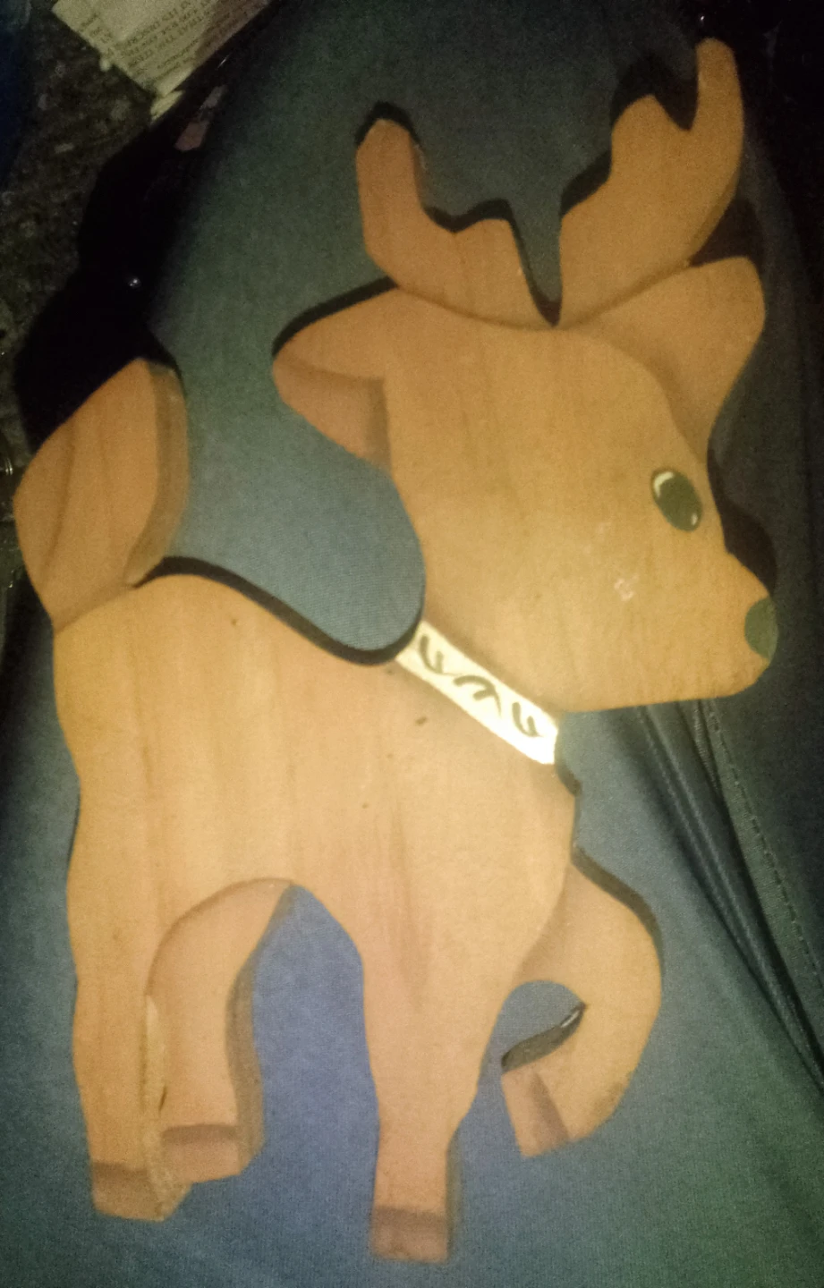 Handcrafted Wooden Reindeer Decoration