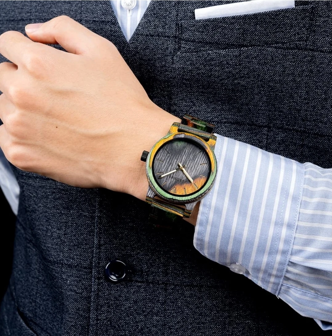 BOBO BIRD Wooden Quartz Wristwatch - photo 2