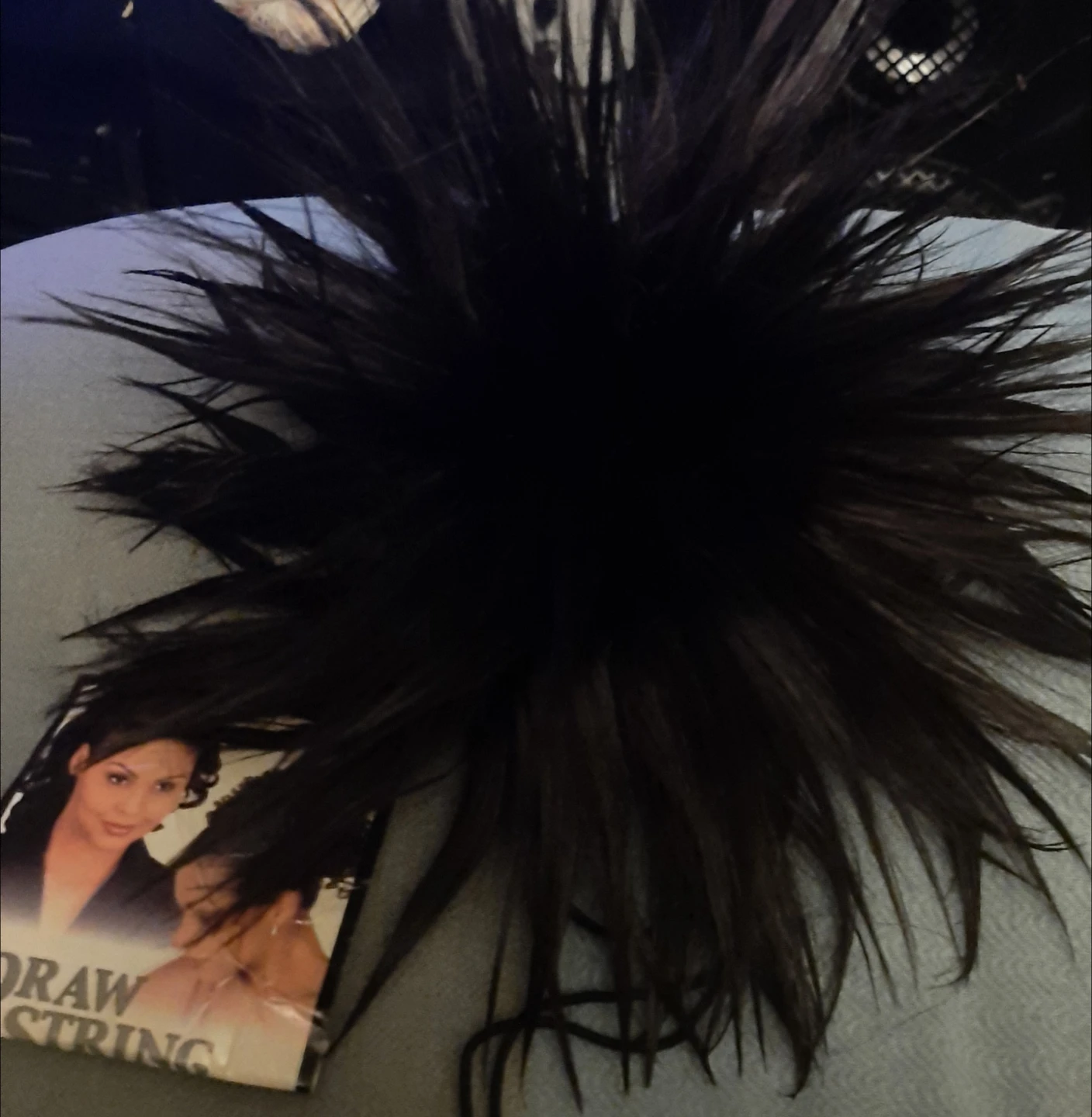 Black Drawstring Ponytail Hairpiece - photo 2