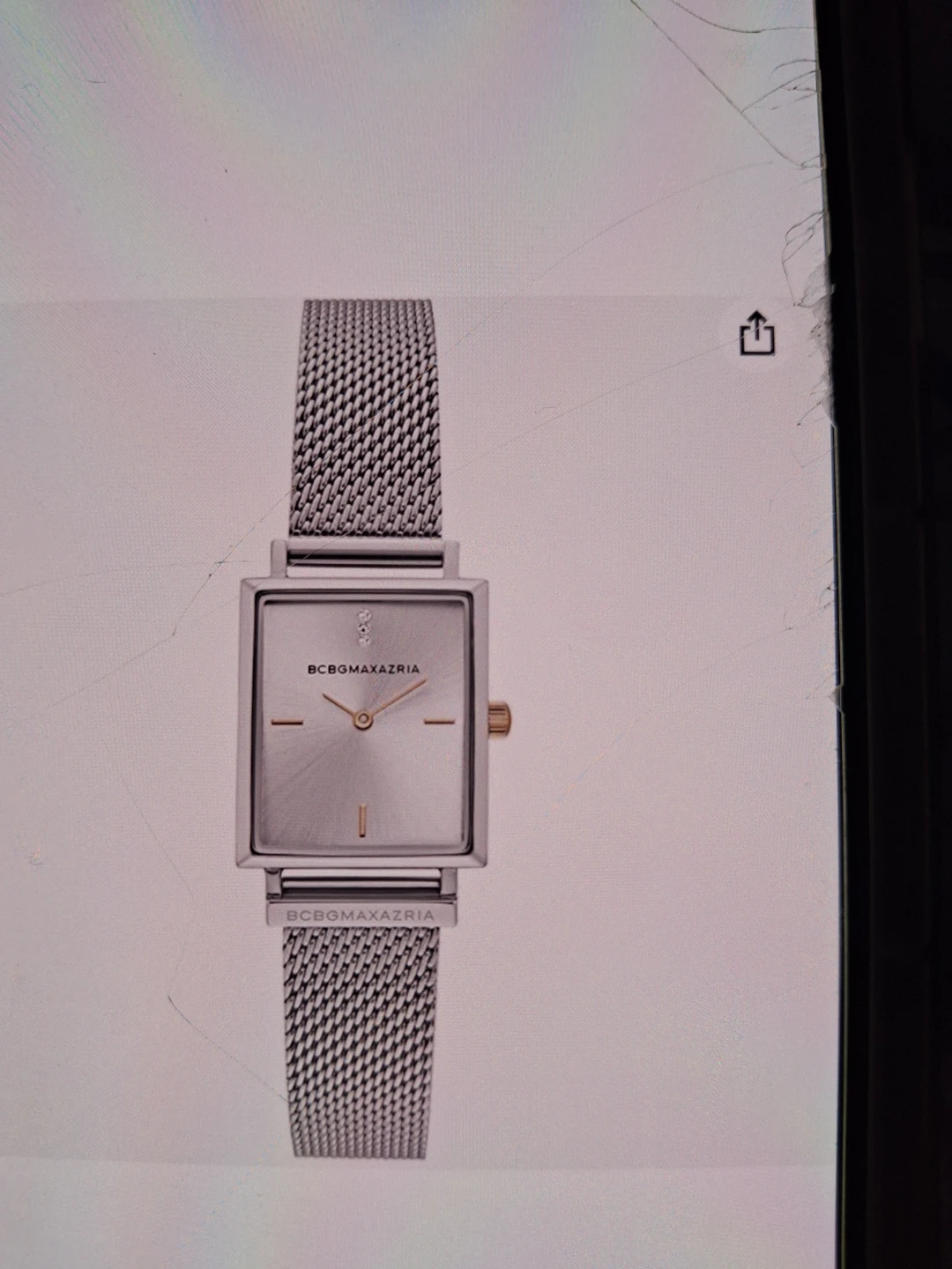 BCBGMAXAZRIA Rectangular Mesh Watch 🏈 - photo 2