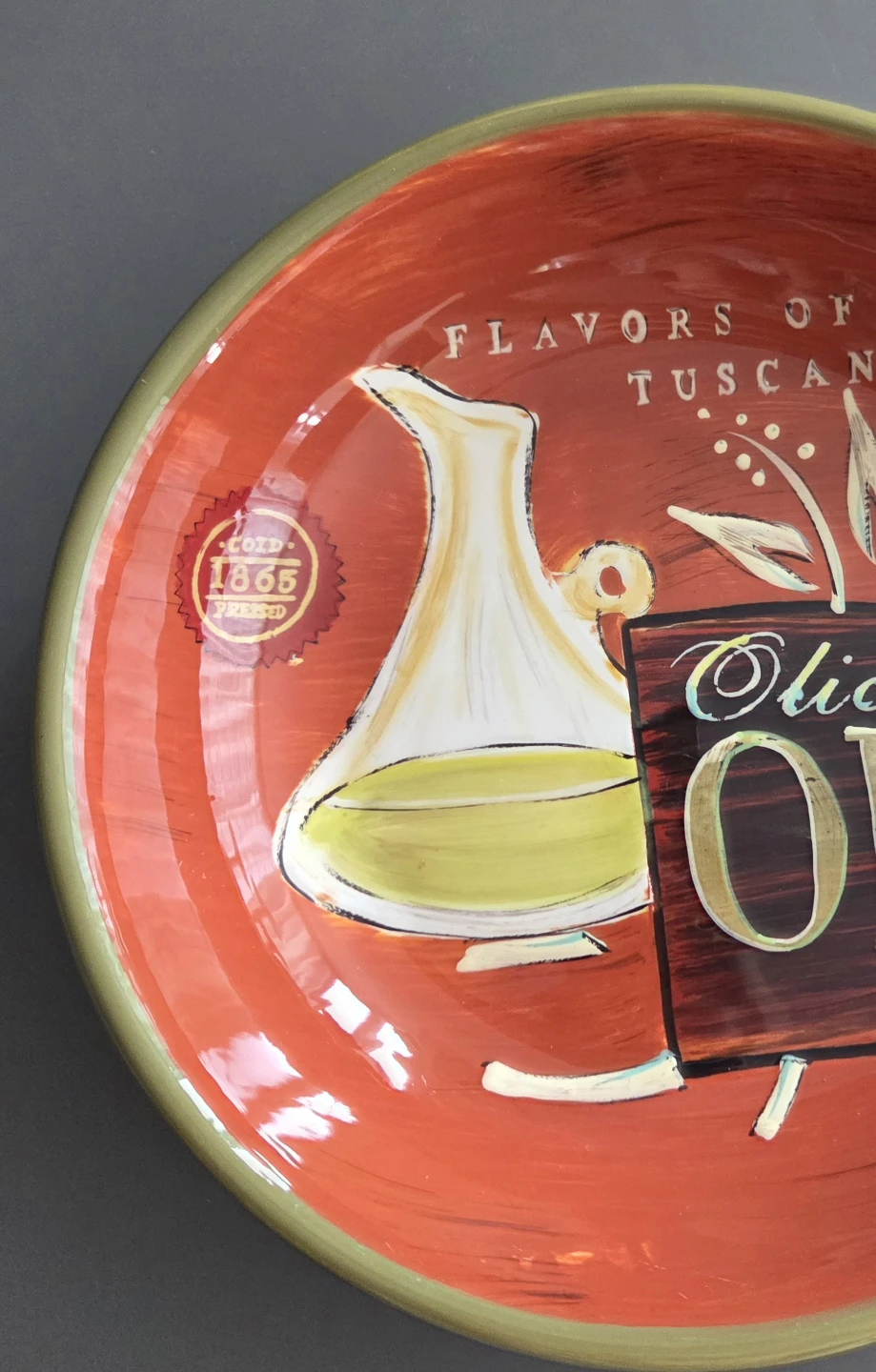 Flavors of Tuscany Olio d'Oliva Decorative Bowl - photo 2
