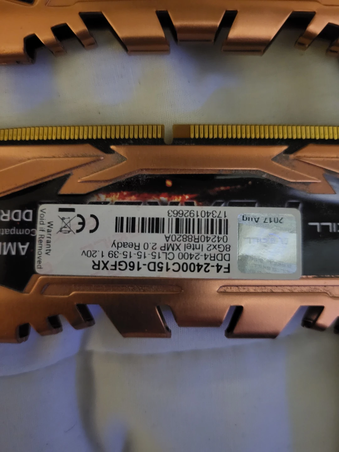 G.Skill Flare X Series 16GB (2x8GB) DDR4 2400MHz RAM - photo 3