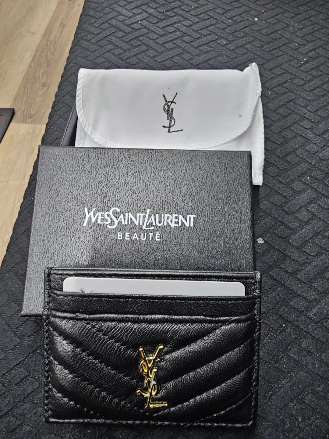 Yves Saint Laurent Leather Card Holder