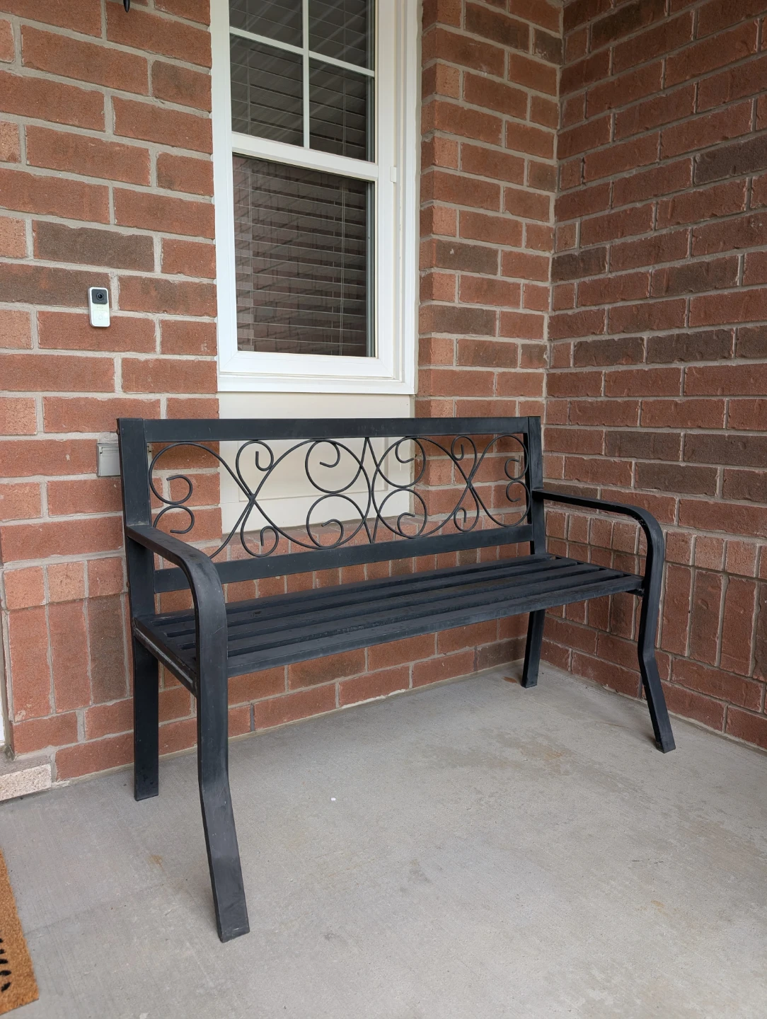 METAL PORCH BENCH