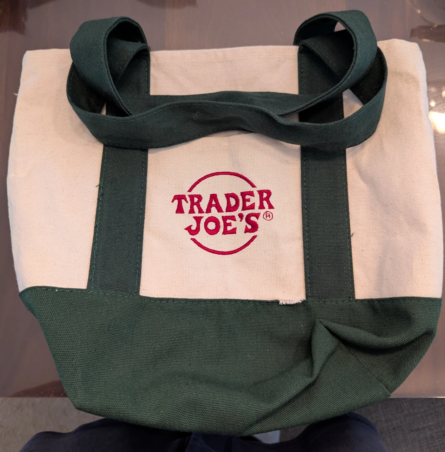 Trader Joe's Mini Canvas Tote Bag