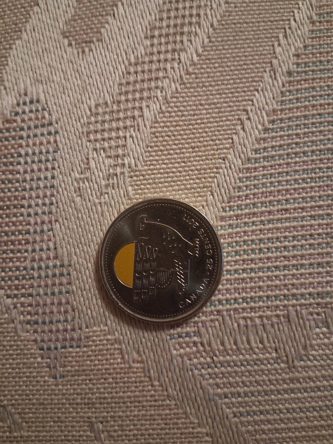 2011 Canada 25 Cents Falcon (Coloured)
