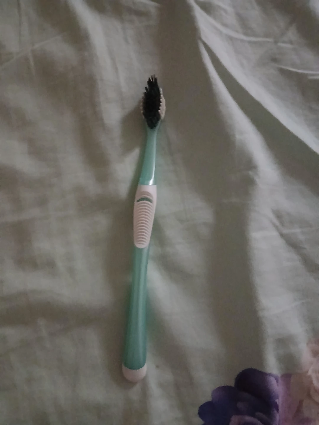 Toothbrush with Teal Handle🏈
