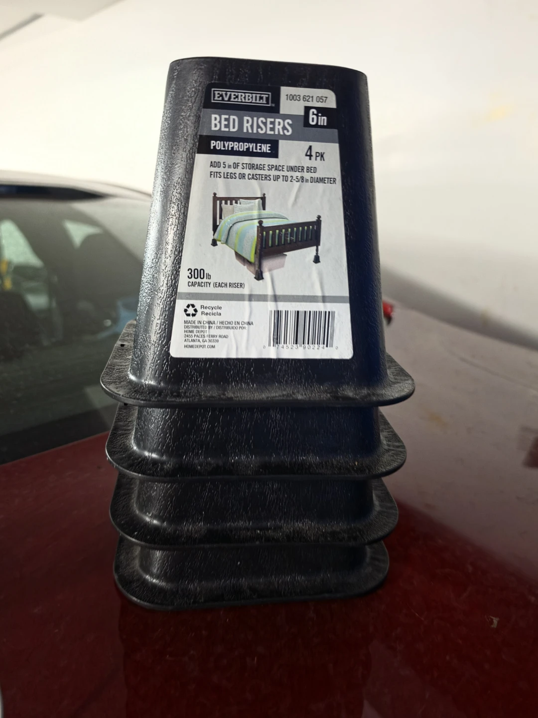 Everbilt 6-Inch Bed Risers, 4-Pack - photo 2