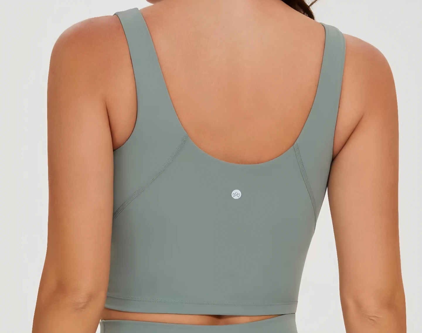 New Agonvin Matcha Green Workout Crop Top - photo 4