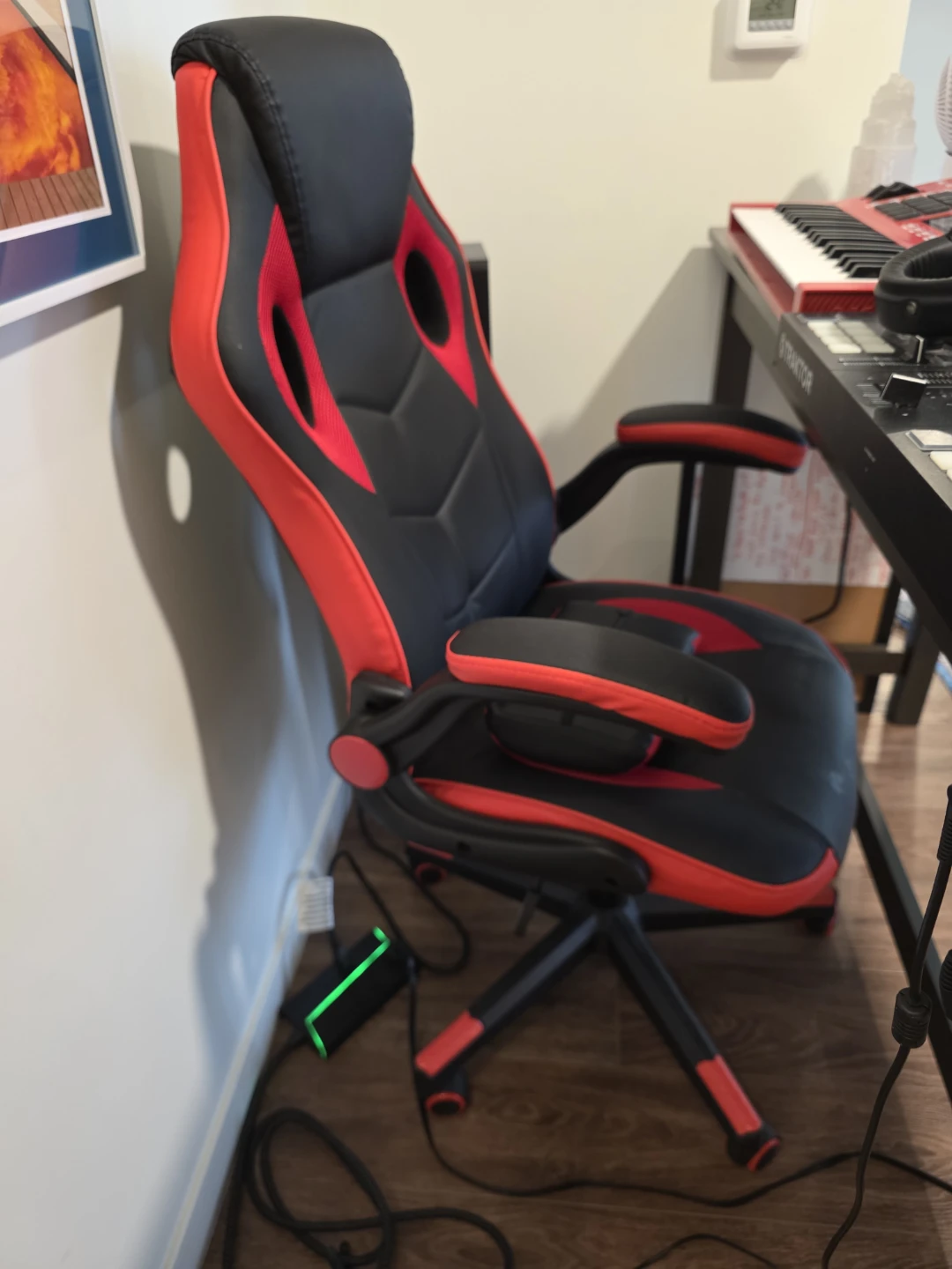 Red and black gaming chair