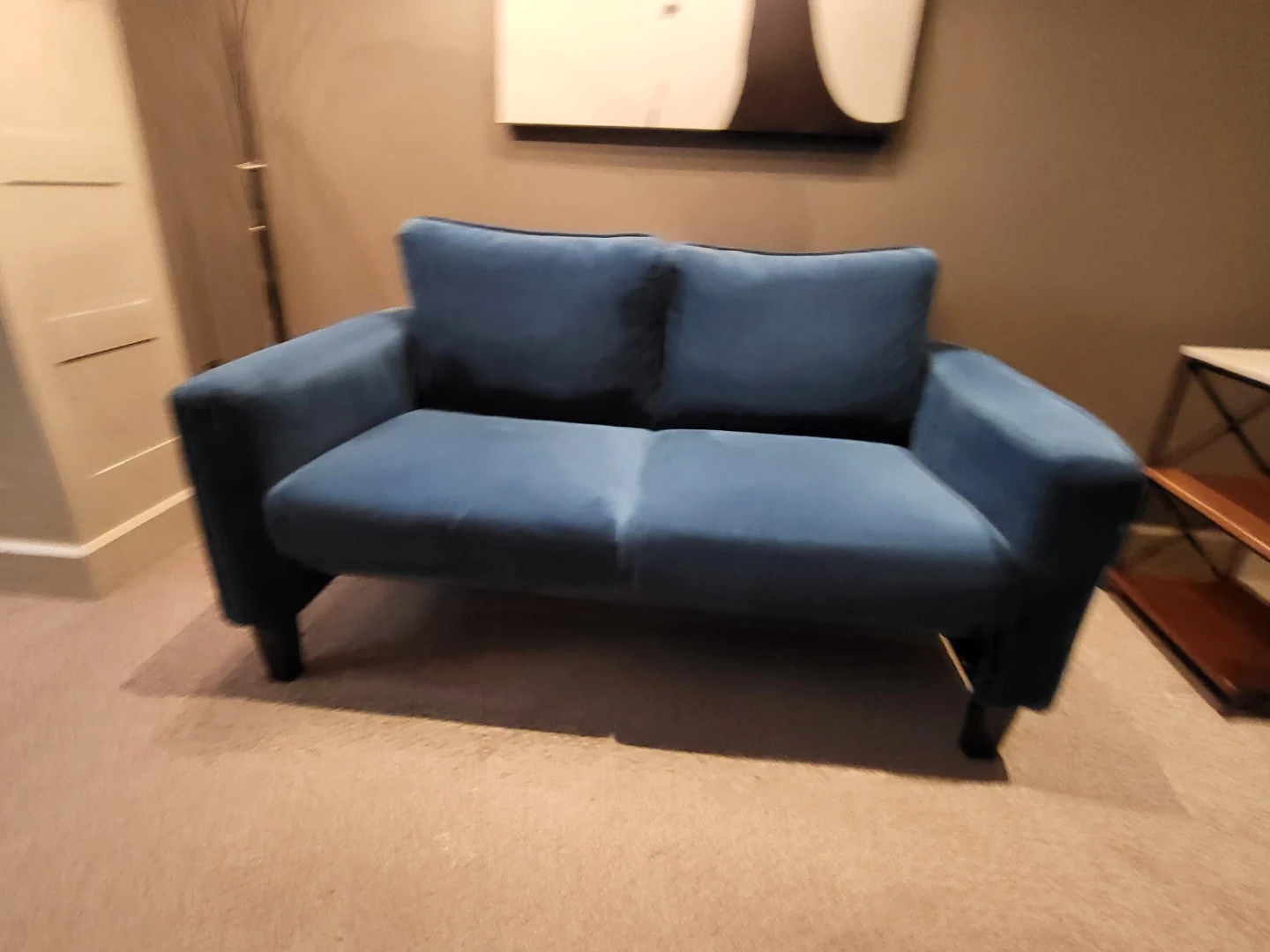 Blue Velvet Loveseat - photo 2