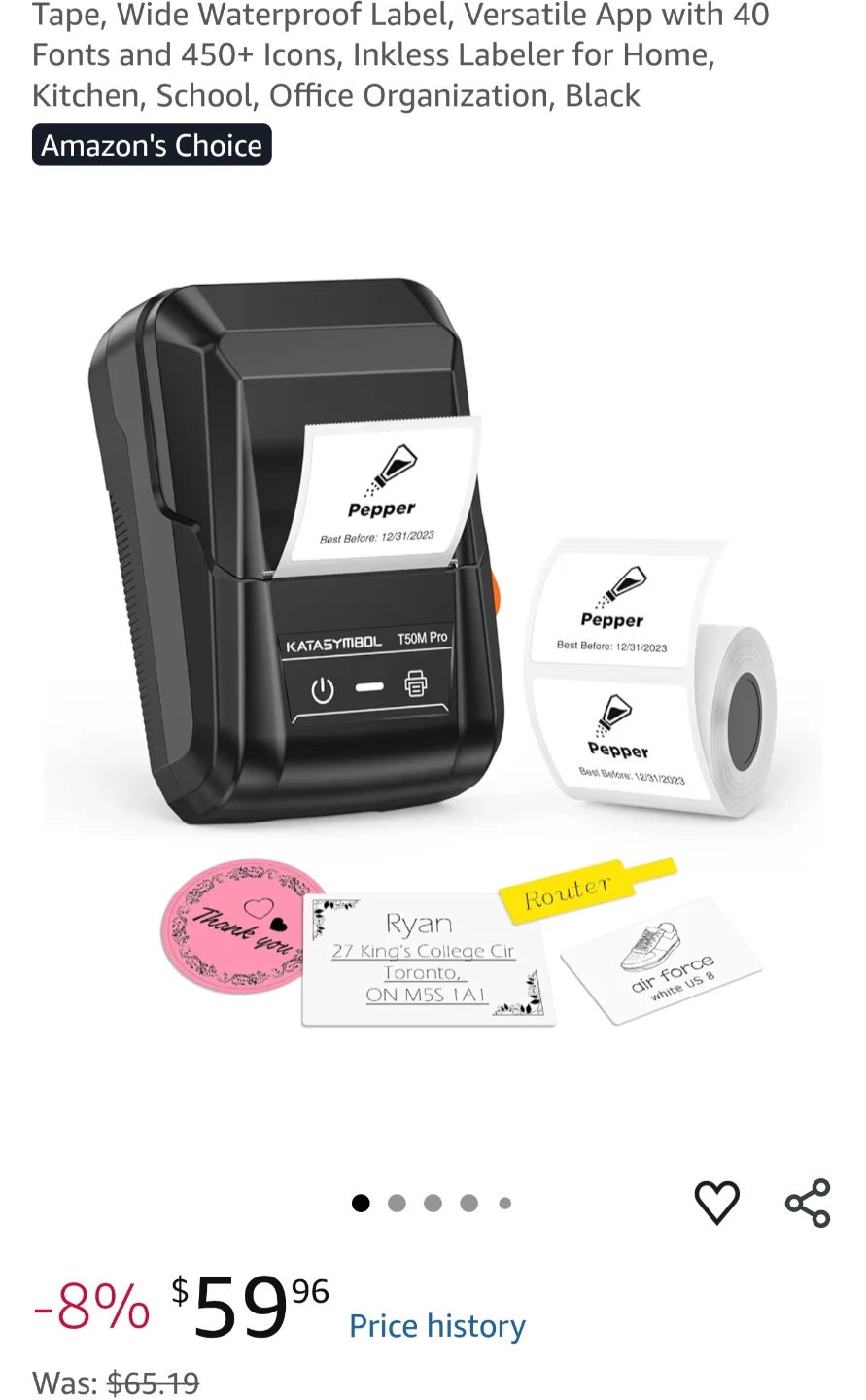 Katasymbol T50M Pro Wireless Label Maker - photo 4