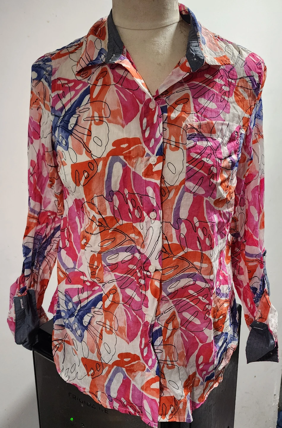 Tommy Hilfiger Women's Tropical Print Shirt