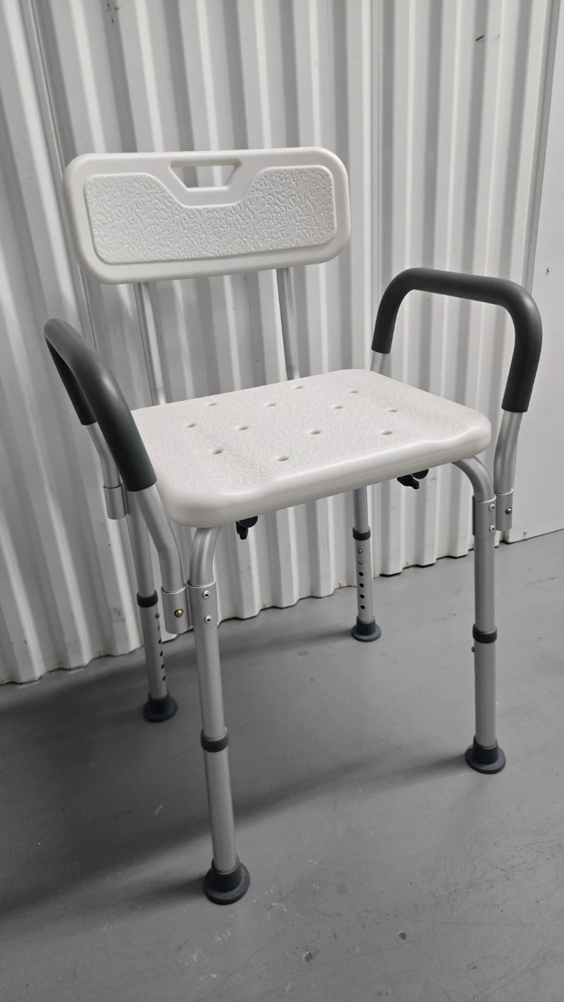 Adjustable Shower Chair with Armrests - photo 3