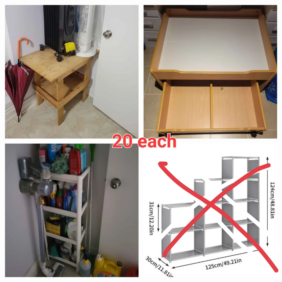 Assorted Home Furniture and Storage Items