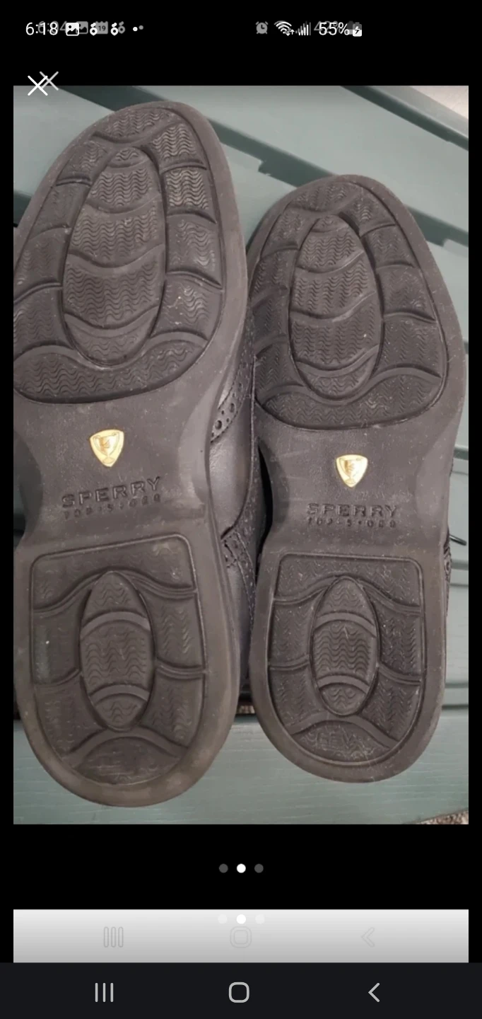 Sperry Men's Black Leather Dress Shoes - Size 8M🏈🏈🏈 - photo 2
