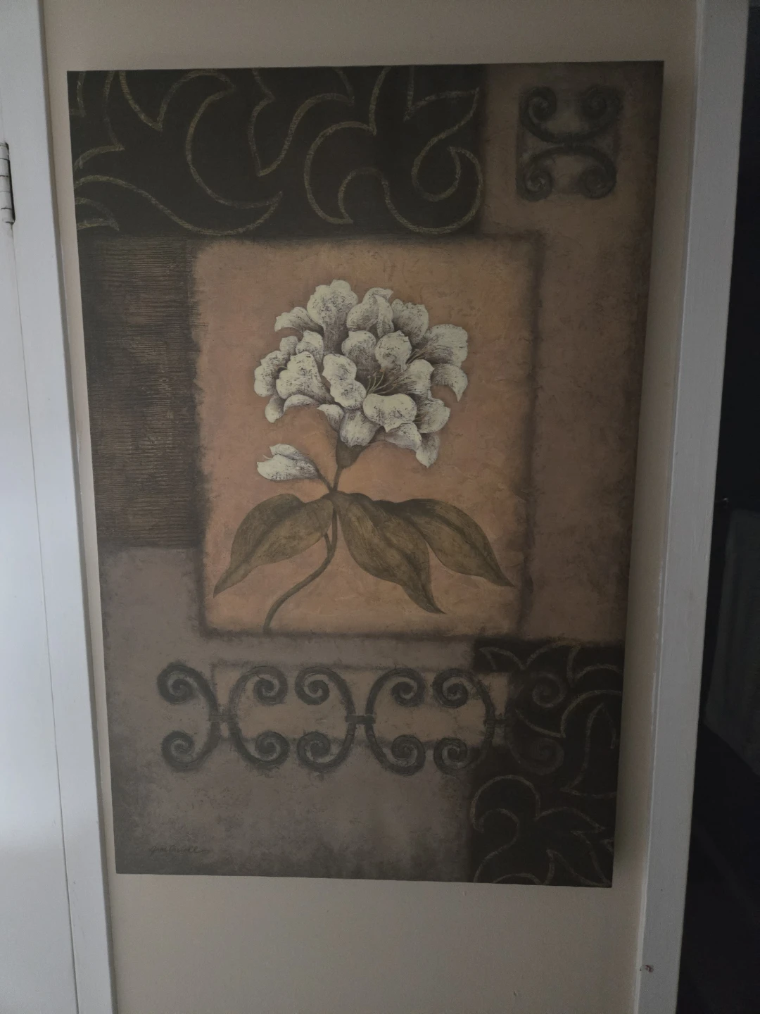 Selection of four decorative framed wall art pieces