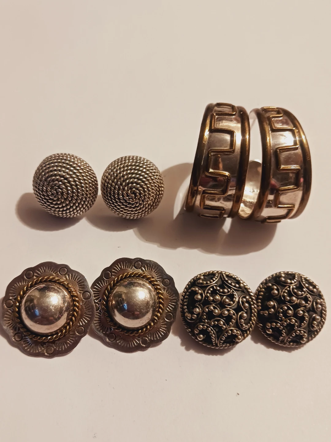 Lot of 4 Pairs of Gorgeous Sterling Silver 925 Earrings - photo 2