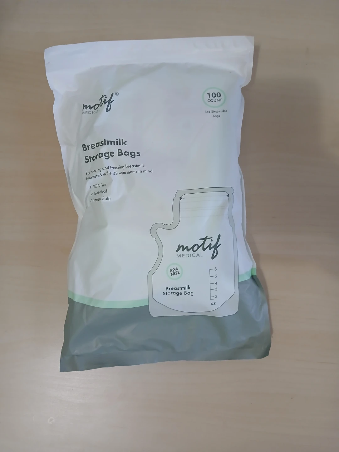 Motif Medical Breastmilk Storage Bags 100 Count🏈