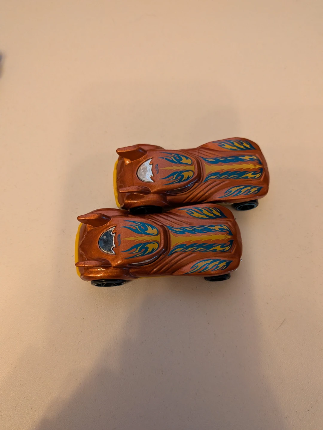Two Hot Wheels Toy Cars