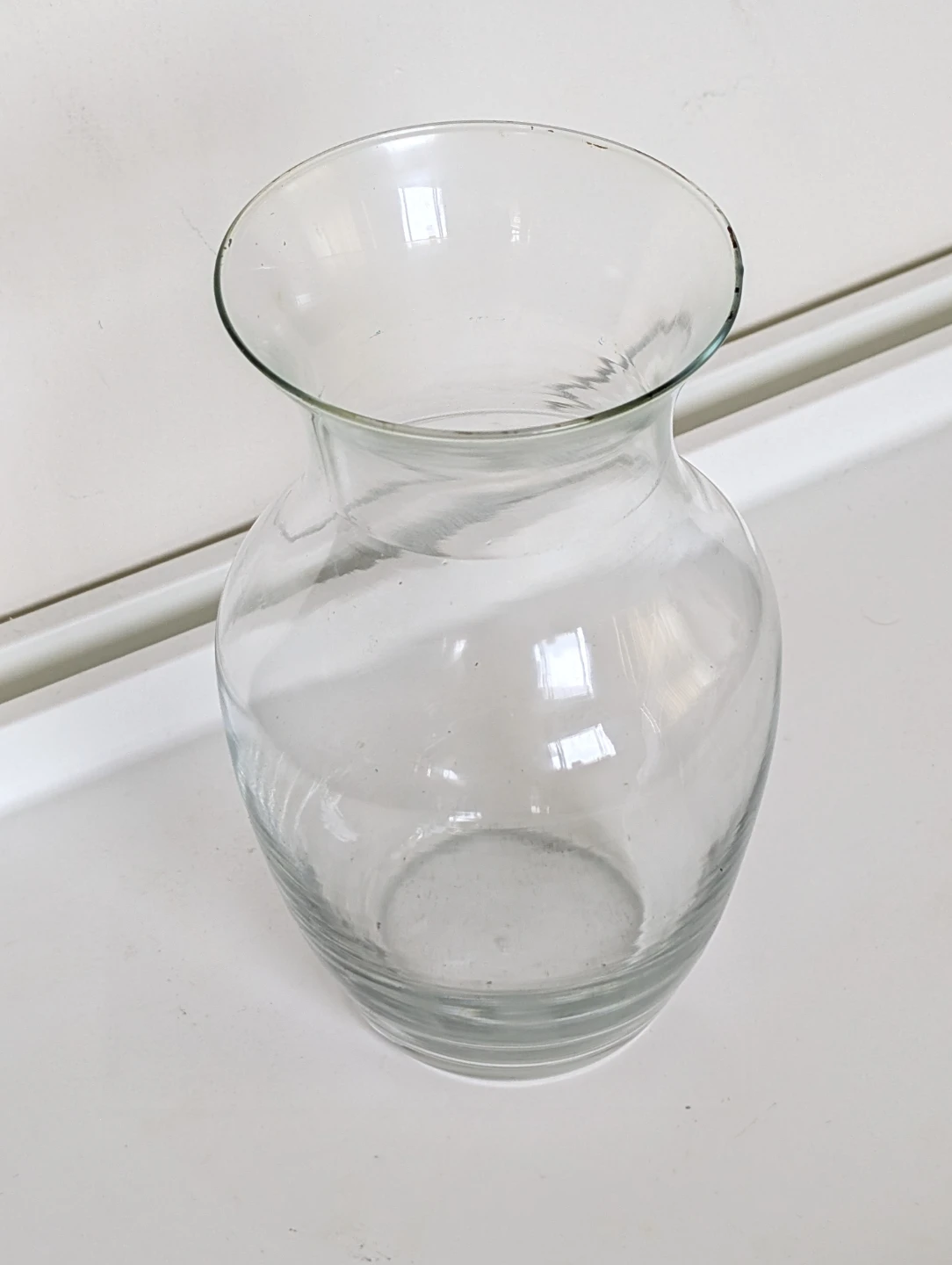 Clear Glass Vase 🏈 - photo 2