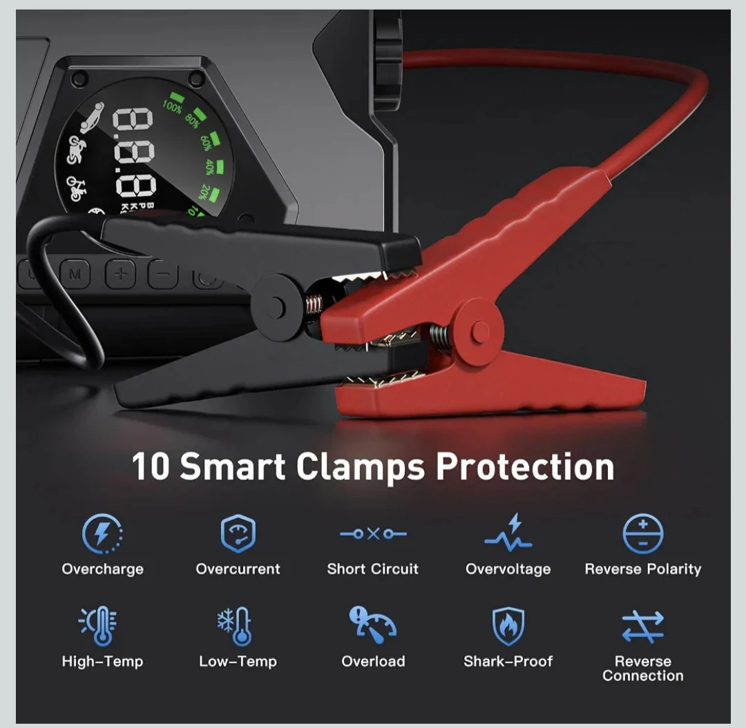 150Psi Super Fast Portable Inflator & Car Jump Starter - photo 4
