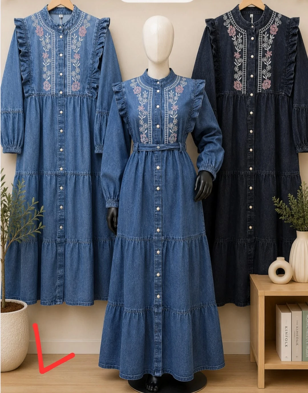 Elegant Denim Gowns - photo 5