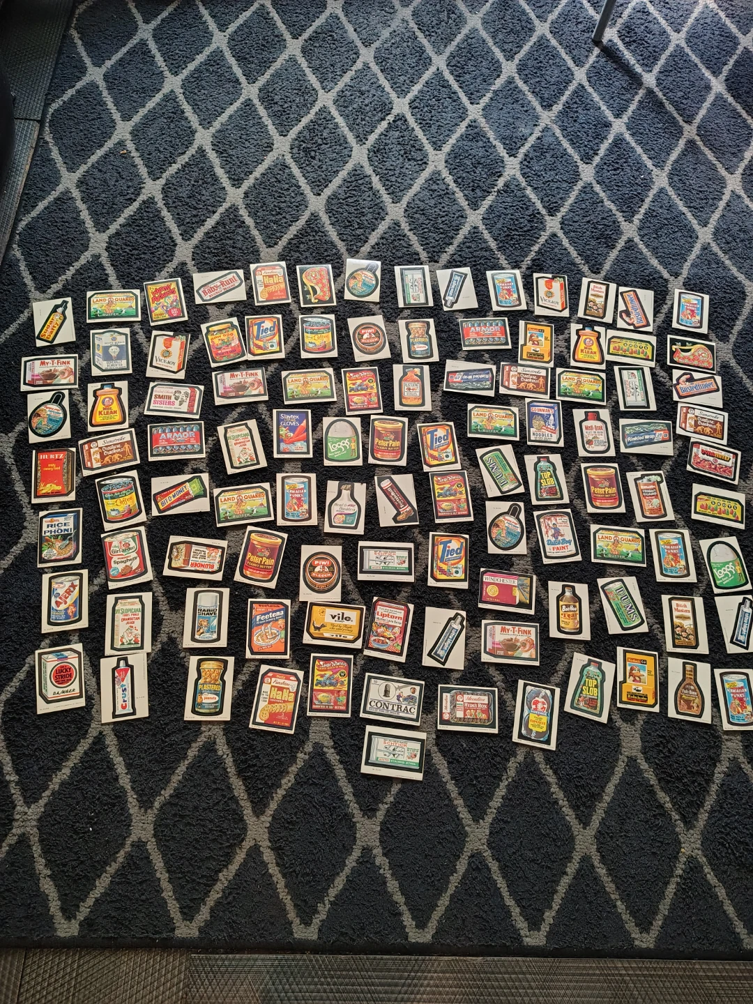 1979 Topps Wacky Packages Sticker Collection::?104 lot. Cards